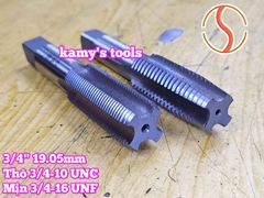 Bộ taro hệ inch tạo ren trong 3/4 inch (19.05mm) Shanghai bước ren thô và mịn 3/4-10 UNC 3/4-16 UNF