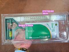 Thước góc ê ke thủy góc vuông đa năng 300mm 30cm Berrylion 070708300 đo độ sâu, canh thẳng, canh ngang, lấy dấu khoảng
