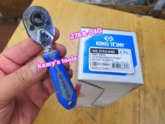 Cần siết tự động 1/4 inch 2 đầu vặn vít vặn tuýp 72 răng Kingtony 276A-04G dài 111mm