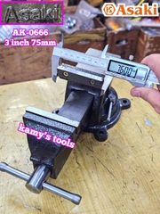 Ê tô bàn nguội xoay Asaki ngàm 75mm 3 inch AK-0666