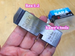 Dao tiện ren ống Rex hiệu Sara 1/2-3/4, 1-2, 2 1/2-3 inch ren ống 21-27mm, 34-60mm, 49mm-90mm hệ ren thông dụng BSPT