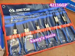 Bộ kìm mở phanh 6 cái Kingtony 42116GP, bộ kìm phe
