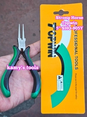 Kìm mũi tròn 5 inch 125mm SHO-805Y Strong Horse Topwin