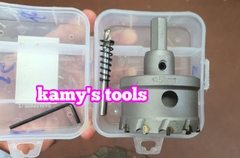 Mũi khoét inox sắt đầu hợp kim công nghệ Đức cao cấp 55mm 60mm 65mm 70mm 75mm 80mm 85mm 90mm 95mm 100mm