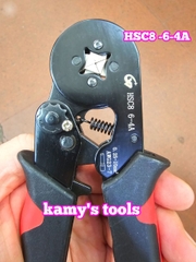 HSC8 6-4A Kìm bấm cos vuông pin tròn rỗng CV tools 0.25-10mm2