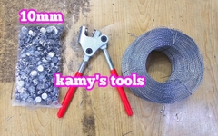Combo kìm bấm chì - dây chì - hạt chì niêm phong 10mm Wetools