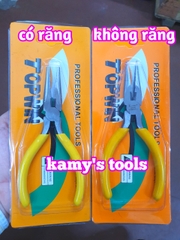 Kìm mũi nhọn có răng và không răng có lò xo 125mm, kìm nhọn