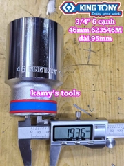 Đầu tuýp 3/4 inch 6 cạnh trắng 46mm 623546M