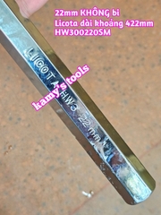 Lục giác đầu bằng 22mm Licota HW300220SM dài khoảng 422mm