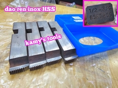 Dao tiện ren ống inox HSS Long Shun 1/2-3/4, 1-2, 2 1/2-3, 2 1/2-4 inch