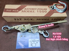Kích căng cáp 1.5 tấn Pat Ngk NO1500 cáp 6mm dài khoảng 1250mm móc dập nổi chính hãng Haru Awesome