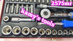 Bộ tuýp khẩu 1/4 inch 45 chi tiết hệ mét Kingtony model 2575MR 4mm-14mm