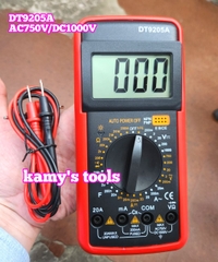 Đồng hồ đo điện vạn năng VOM DT9205A AC750V/DC1000V Digitale