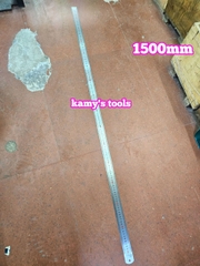Thước lá inox 1.5m (1.5 mét) 1500m 150cm bản 37.5mm hệ inch và mét Berrylion model 070701150