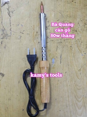 Mỏ hàn chì cán gỗ Bá Quang 80W loại cong và loại thẳng BQ-80GC BQ-80GT