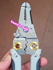 Kìm tuốt dây điện đa năng cắt tuốt uốn dây kìm bấm cos L+R+T dài 190mm