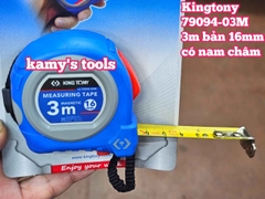 Thước cuộn thép 3m bản 16mm Kingtony model 79094-03M tự động khóa