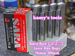 Dao tiện ren ống inox BSPT Rex hiệu Sara 2-3 inch ren ống 76-90mm