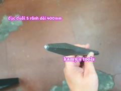 Mũi đục nhọn đục dẹp 18mm đuôi 5 rãnh SDS-Max dài 400mm Dannio