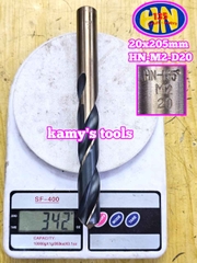 Mũi khoan sắt inox Hoàng Nam 135 độ M2 cỡ 19mm 19.5mm 20mm