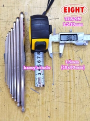Bộ lục giác bi 9 chi tiết 1.5-10mm Eight TLS-9N