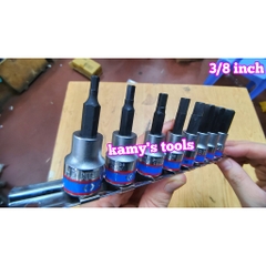 Bộ tuýp đầu lục giác 3/8 inch Kingtony model 3108PR8 8 chi tiết