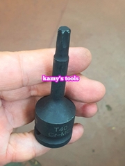 Đầu tuýp lú đầu bông sao 1/2 inch dài 78mm T40 T45 T50 T55 T60 T70 T80 T90 T100