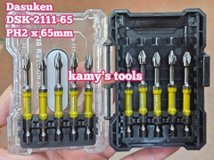 Đầu mũi bắn vít bake PH2 dài 65mm Dasuken DSK 2111-65 (bán lẻ 1 cái)