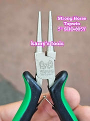 Kìm mũi tròn 5 inch 125mm SHO-805Y Strong Horse Topwin