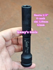 Đầu tuýp khẩu 1/2 inch dài 128mm Santa 8mm 10mm 12mm 13mm 14mm 17mm 19mm 85-908 85-910 85-912 85-913 85-914 85-917 85-919
