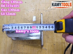 Đế càng bánh xe cố định và xoay loại dày 6mm cho bánh xe 130mm Kamytools KMT-33130A KMT-32130A