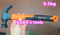 Búa nhổ đinh đóng đinh cán cao su Kapusi 0.25kg 0.5kg 0.75kg