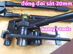 Bộ dụng cụ đóng đai thép 16mm 19mm model MG-95, siết và bấm kẹp đai thép 2 chấu