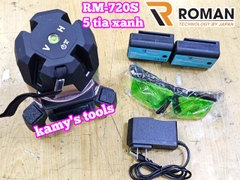 Máy cân mực bắn cốt căn laser 5 tia xanh Roman RM-720S
