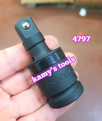 Đầu lắc léo đen có bi 1/2 inch Kingtony model 4797 dài 65mm