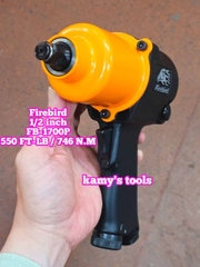 Máy vặn ốc siết tháo mở bulong hơi khí nén Firebird 1/2 inch FB-1700P loại 2 búa 550 ft-lb 746Nm