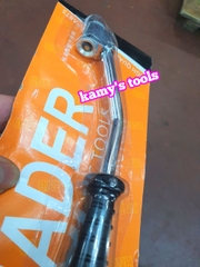 Tay bơm lốp xe ô tô, xe tải, xe máy có đồng hồ đầu cong và tay bơm lốp xe xoáy ti van quay kim vòi có đồng hồ loại thẳng