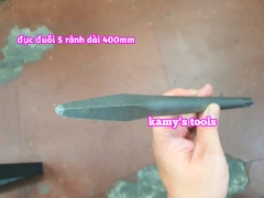 Mũi đục nhọn đục dẹp 18mm đuôi 5 rãnh SDS-Max dài 400mm Dannio