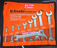 Bộ cờ lê 2 đầu miệng 6mm-24mm Asaki AK-7508
