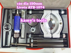 Bộ vam cảo đĩa chặn tháo vòng bi bạc đạn 105mm-150mm, bộ cảo dĩa mặt trăng Licota ATB-1074