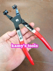 Kìm bóp cổ dê kẹp quai nhê bóp tháo ống nước ô tô có cóc hãm dài 210mm kamytools