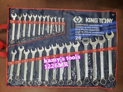 6-32mm Bộ cờ lê vòng miệng 26 chi tiết hệ mét Kingtony model 1226MR