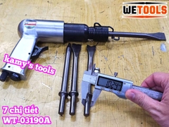 Máy đục hơi bê tông khí nén 7 chi tiết 190mm Wetools WT-03190A