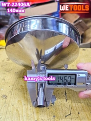 Phễu inox thép không gỉ chiết rót chất lỏng có quay treo 6 inch 140mm Wetools WT-22406A