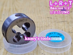 Bàn ren tạo ren ngoài 1/2 inch (12.7mm) bước ren thô và mịn 1/2-13 UNC 1/2-20 UNF L+R+T LRT-431213C LRT-431220F