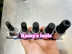 Bộ tuýp lục giác sao 5 món 1/2” Kingtony 4105PR M8-M16