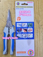 Kéo cắt tỉa cành đa năng mũi nhọn C-mart 8 inch 200mm A0054-08