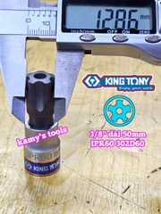 Đầu tuýp sao 5 cạnh Kingtony 3/8 inch IPR40 302D40- IPR45 302D45- IPR50 302D50- IPR55 302D55- IPR60 302D60