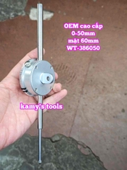 Đồng hồ so 0-50mm x 0.01mm mặt 60mm hàng OEM cao cấp Wetools WT-386050
