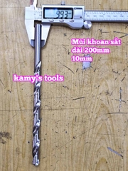 Mũi khoan sắt dài 200mm cỡ 9mm 10mm 11mm 12mm Wetools WT-232009 WT-232010 WT-232011 WT-232012